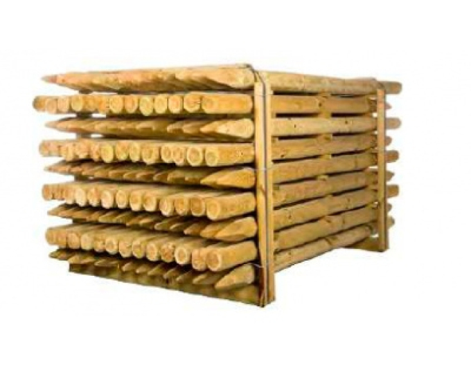 Podpěrný kůl s hrotem o průměru 6 cm - výška 250 cm