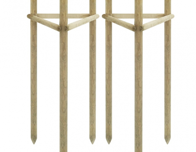 Podpěrný kůl s hrotem o průměru 6 cm - výška 250 cm