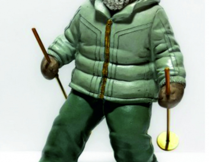 Postava lyžaře 20cm