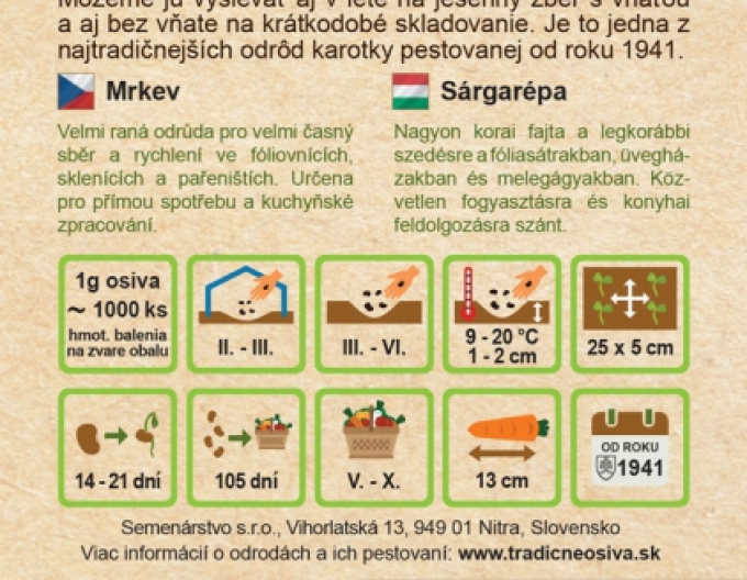 Semenářství Mrkev ´Nantes 2´