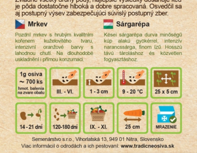 Semenářství Mrkev ´Flakkee 2´