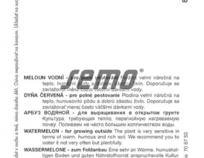 Semo Červená dýně Crimson Sweet
