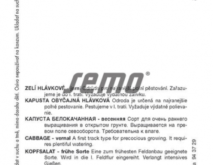 Semo Zelí hlávkové Zora
