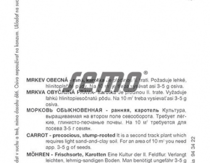 Semo Mrkev obecná ´Nantes 3´