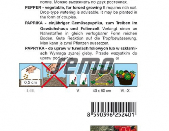 Semo Paprika roční ´Alceo F1´