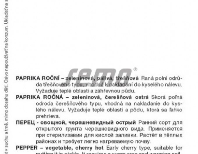 Paprika roční ´Orange Coral´