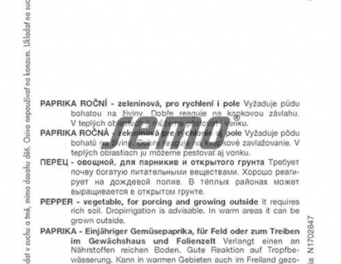 Semo Paprika roční ´Ilika´