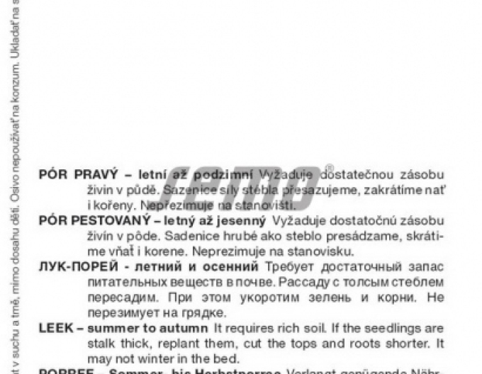 Semo Pór pravý ´Moravín F1´