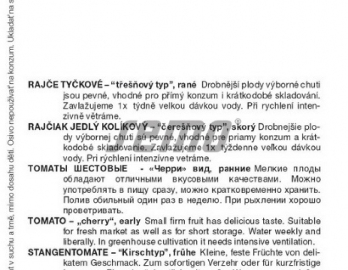 Semo Rajče tyčkové Směs barev Cherry F1