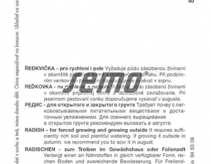 Semo Ředkev séta ´Rampouch´