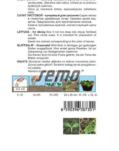 Semo Salát listový směs typu Bowl