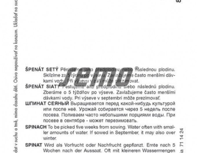 Semo Špenát setý ´Lorelay´