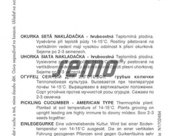 Semo Okurka setá nakládačka Bára F1 – hruboostná