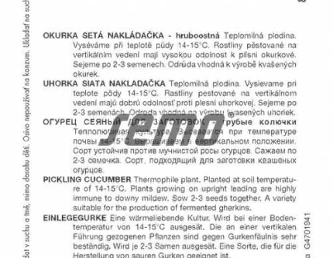 Semo Okurka setá nakládačka Iwonna F1 – hruboostná