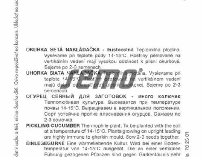 Semo Okurka setá nakládačka ´Fatima F1´