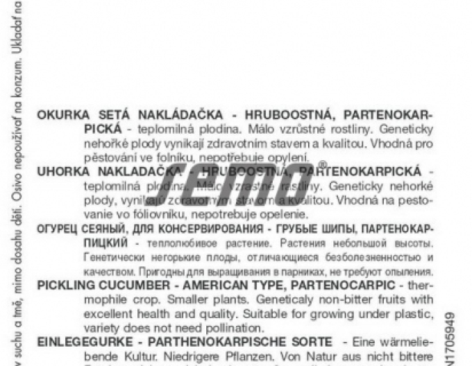 Semo Okurka setá nakládačka  Dafne F1´
