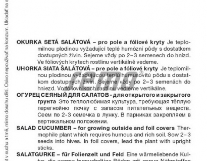 Semo Okurka setá salátová Marlen F1