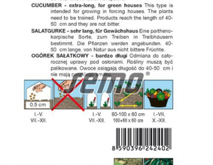 Semo Okurka setá salátová hadovka Orca F1