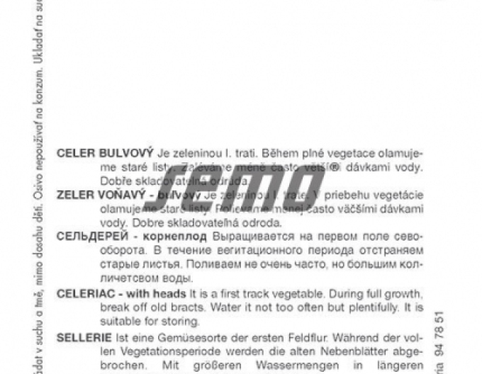 Semo Celer bulvový Kompakt