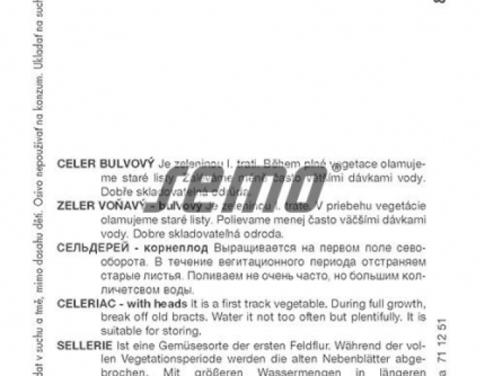 Semo Celer bulvový  ´Neon´