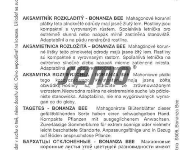 Semo Aksamitník rozkladitý Bonanza Bee