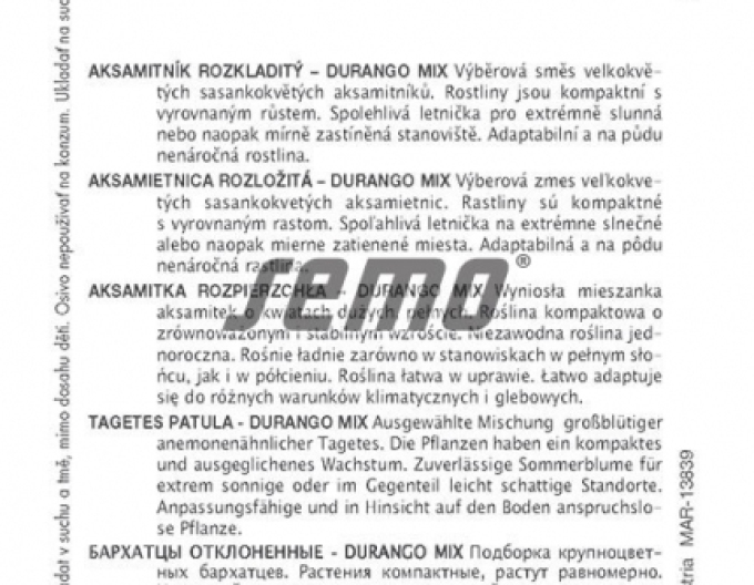 Semo Aksamitník rozkladitý  ´Durango Mix´