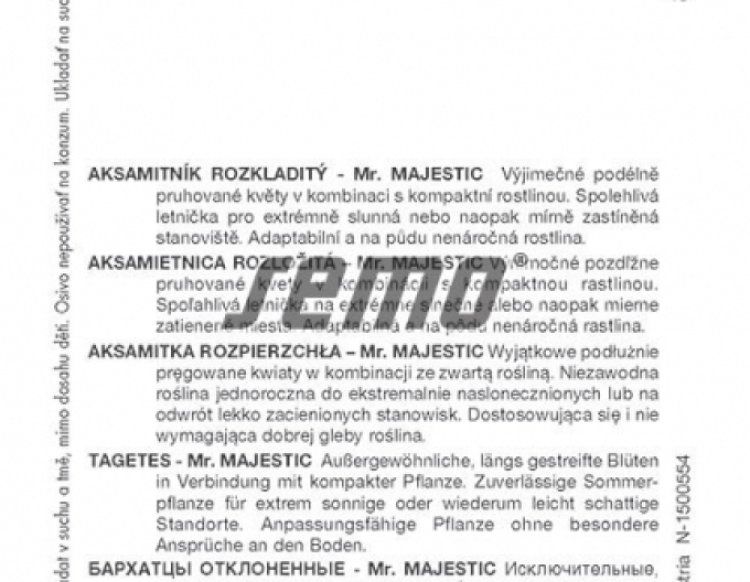 Semo Aksamitník Mr. Majestic