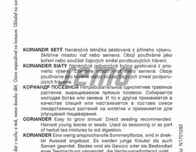 Semena koriandru ´Aroma´