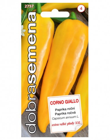 Dobrá semena Paprika roční Corno Giallo