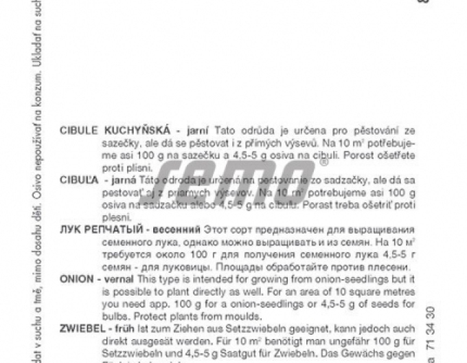 Semo Cibule kuchyňská  ´Všetana´