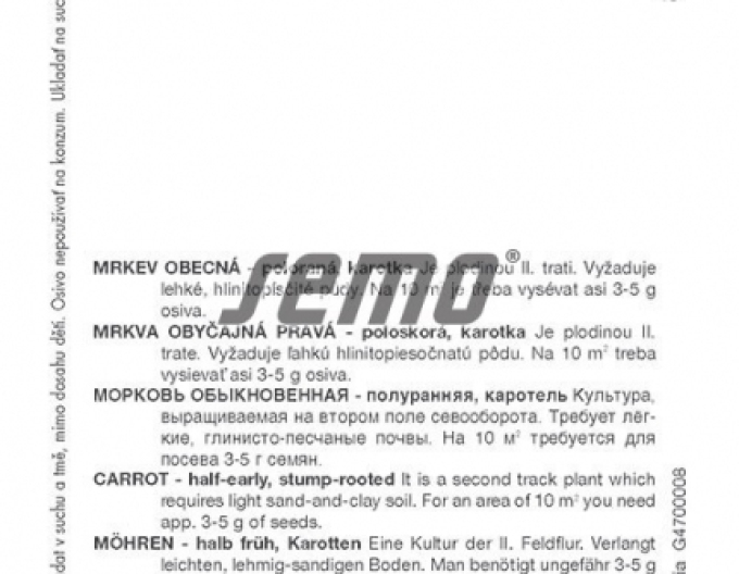 Semo Mrkev obecná ´Karotina´