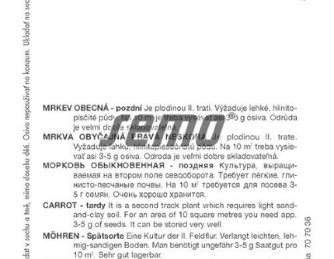 Semo Mrkev obecná Karola