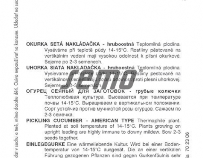 Semo Okurka setá nakládačka Blanka F1 – hruboostná