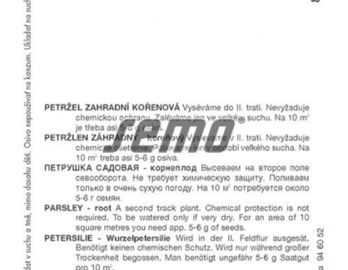 Semo Petržel zahradní - kořenový ´Orbis´