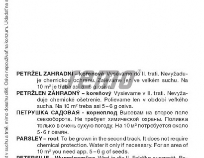Semo Petržel zahradní - kořenová ´Troja´