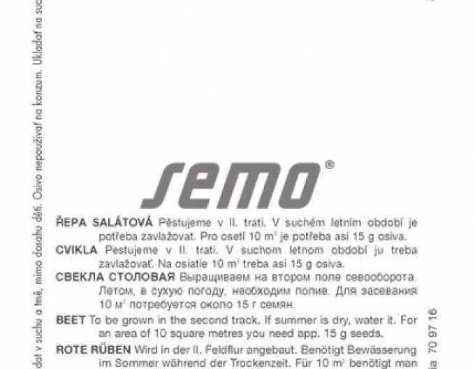 Semo Řepa salátová Červená kulatá