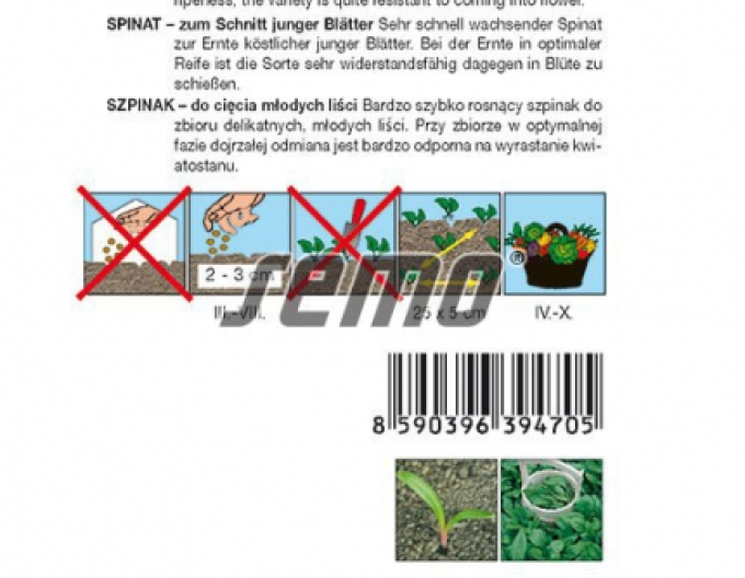 Semo Špenát setý ´Harp F1´