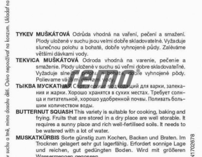 Semo Tykev muškátová ´Moscata di Provenza´