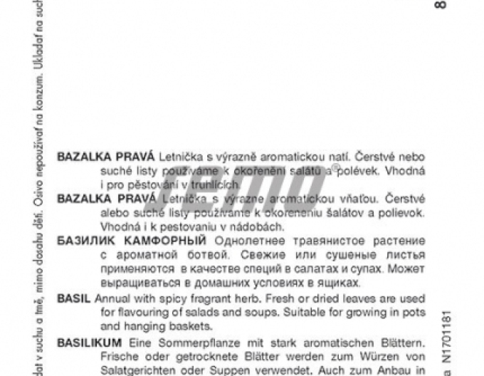 Semo Bazalka pravá ´Manes´