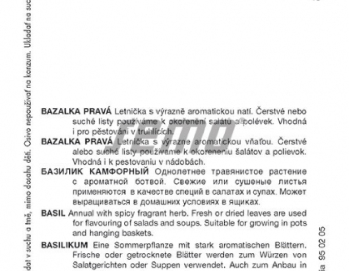 Semo bazalka pravá Purple Opaal
