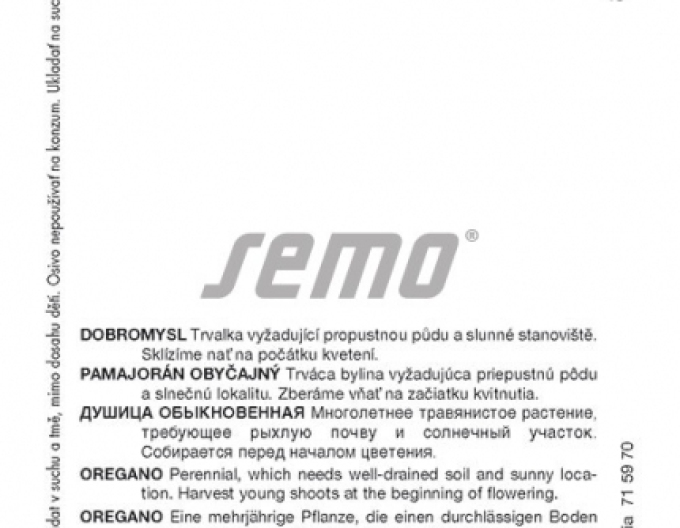 Semo Oregano ´Dobromysl´