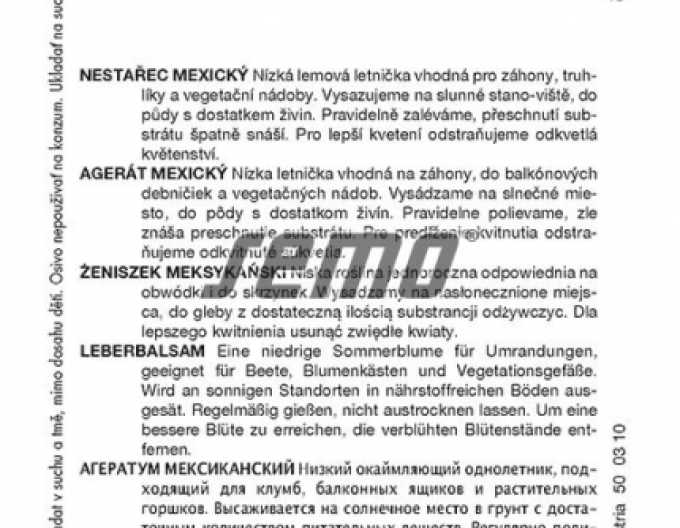 Semo Agerat nízký Tetra Blue Mink