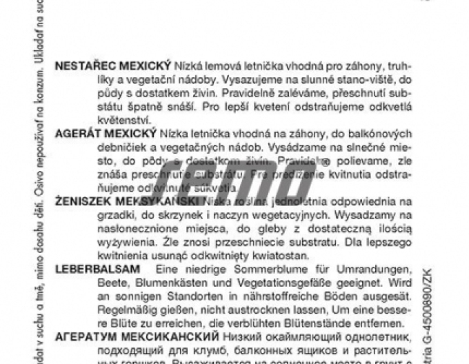 Osivo Agerat nízké ´Mix´
