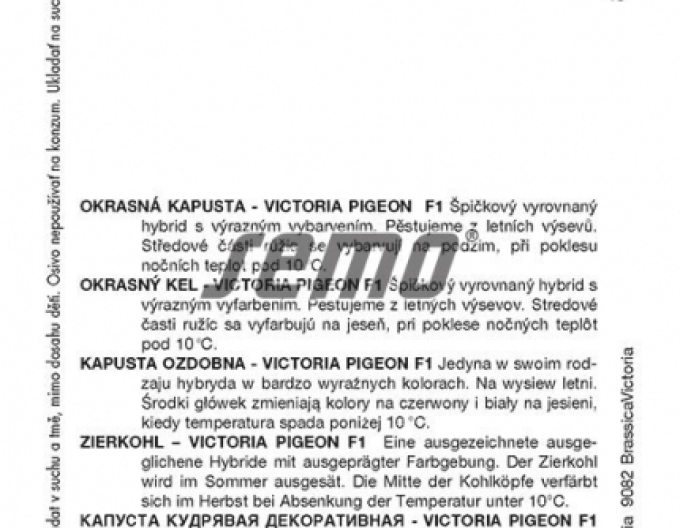 Semo kapusta okrasná Victoria Pigeon F1