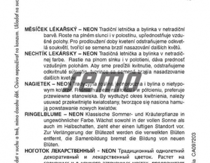 Semo Měsíček lékařský ´Neon´