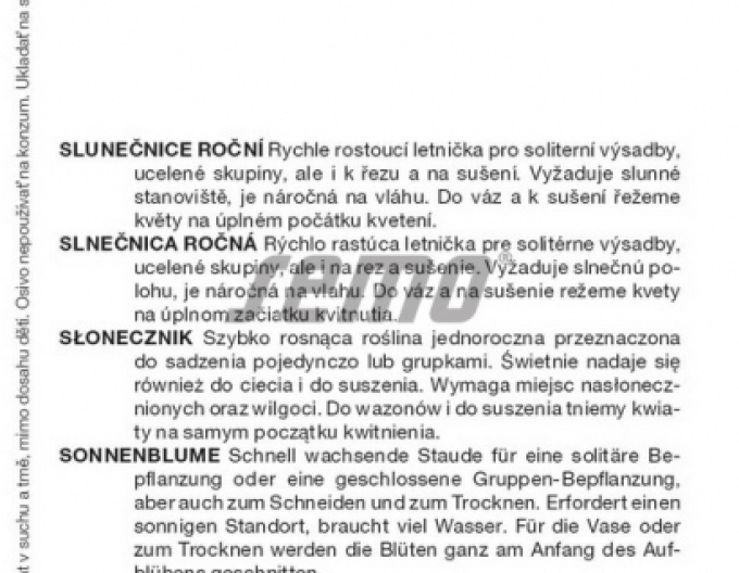 Semo Slunečnice roční ´Sun´