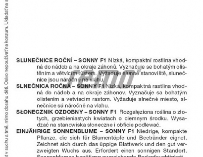 Semo Slunečnice roční ´Sonny F1´