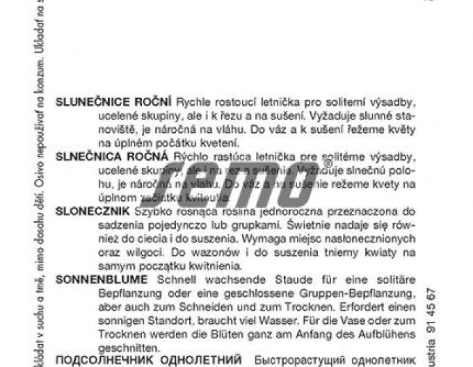 Semo slunečnice roční ´Obrovská´