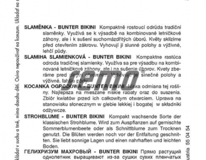 Semo Slaměnka Bunter Bikini směs