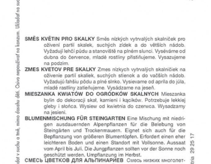 Semo Směs semen květin pro skalky